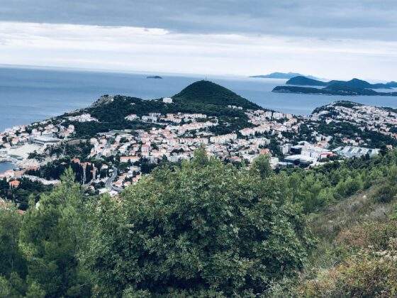 Výhled z hory Srdj na celý Dubrovník